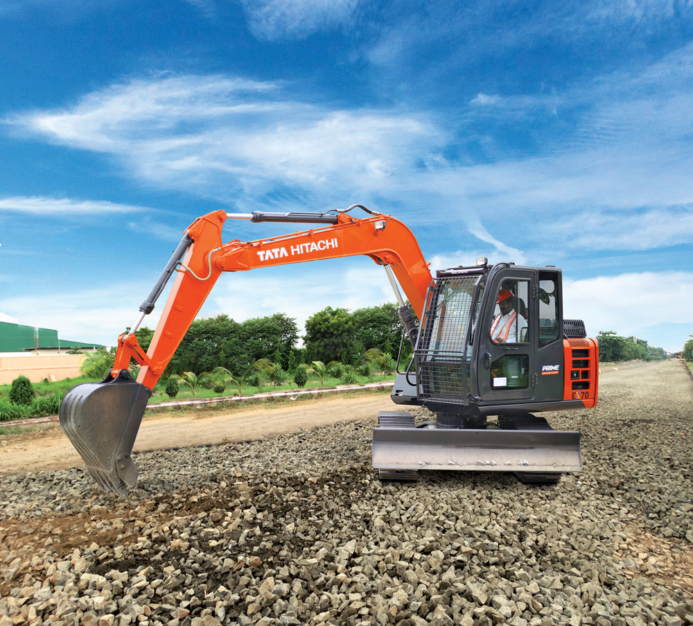 Roads and water supply have the highest intensity of use of construction equipment.