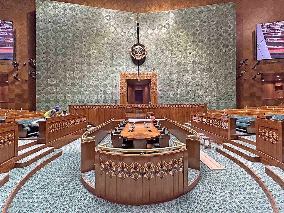 ICA's exquisite finishes enhance new Indian Parliament building's interior design