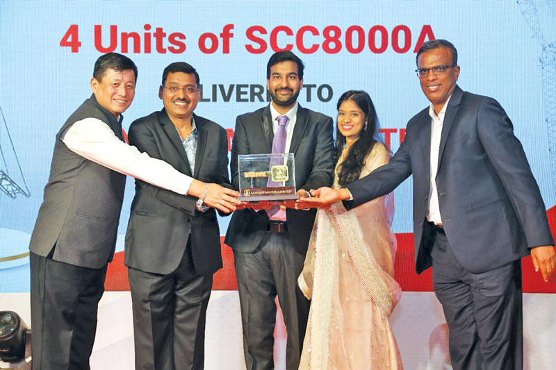 SANY BHARAT delivers 4 units of SCC8000A to Sanghvi Movers