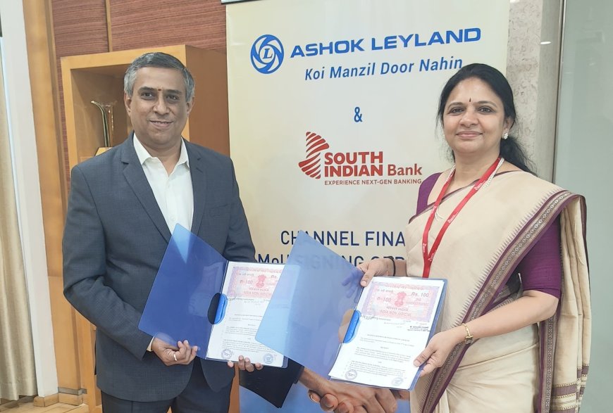 South Indian Bank signs MoU with Ashok Leyland for dealer financing