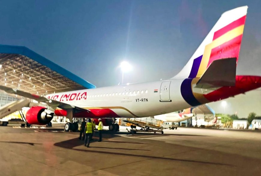 Air India’s first narrowbody aircraft with new brand livery lands in Delhi