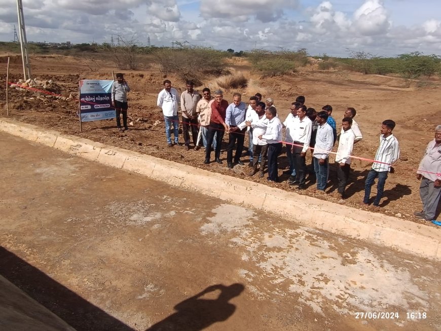 APM Terminals Pipavav CSR team enhances water security with new check dams in Bherai