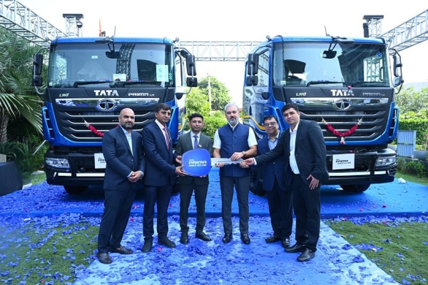 Tata Motors begins delivery of LNG-powered trucks to Clean Green Fuel and Logistics