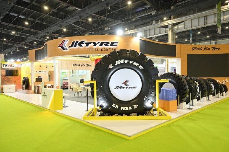 JK Tyre launches advanced OTR tyres for mining equipment at bauma CONEXPO INDIA 2024