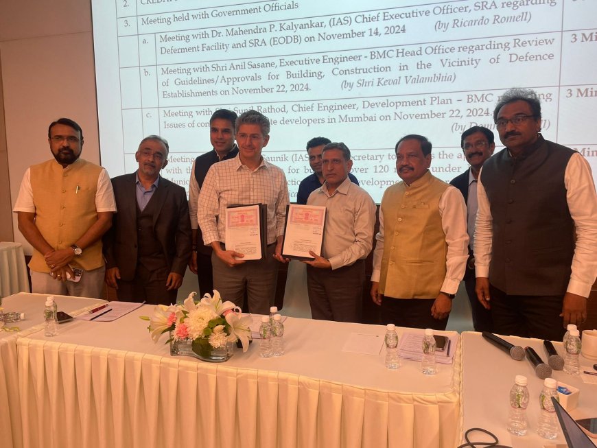 CREDAI-MCHI and MAHAPREIT sign MoU to assess air emissions and develop roadmap for decarbonization in the construction industry