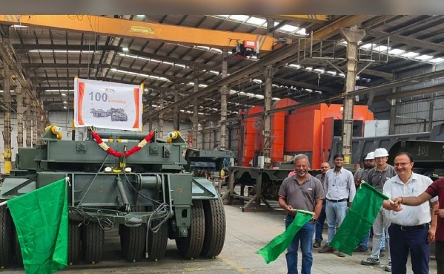 JCBL South delivers 100th trailer to BEML